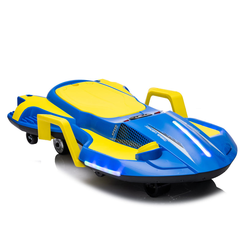 24V Kids Ride On Electric scooter w/ helmet knee pads,24v ride on toy for kids,Spray function,2WD 400w wheel-hub motor,5.59-6.84MPH,Gravity Steering,Use for 1-2 hours,Exercise your child age 6+.