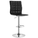 Waffle - Adjustable Bar Stool (Set of 2) - Black by HouseOfZazla