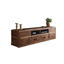 Aberdeen - TV Stand - Retro Brown Top Grain Leather