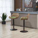 Modern Swivel Bar Stools Adjustable Counter Chairs With Footrest (Set of 2) by HouseOfZazla