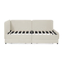Upholstered Platform Bed Frame With 2 Storage Drawers And Adjustable Sofa Bed by HouseOfZazla