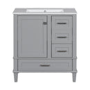 Bathroom Vanity, Modern Bathroom Cabinet With Sink Combo Set, Bathroom Storage Cabinet With A Soft Closing Door And 3 Drawers, Solid Wood Frame by Unique Piece Furniture