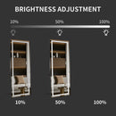 Full-Length Vertical Mirror With LED Light, Dimming Wall Mirror With Frame by HouseOfZazla