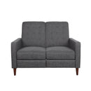Manville - Contemporary Tufted Loveseat Pushback Recliner