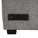 U-Shaped Sectional Sofa Pull Out Sofa Bed With Two USB Ports, Two Power Sockets, Three Back Pillows And A Storage Chaise For Living Room by HouseOfZazla