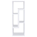 Convertable L-Shaped Bookcase With Open Shelves - White by HouseOfZazla