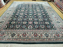 8' X 10' Handmade Indian Oriental Wool Rug Carpet Organic Dye Forest Green Nice