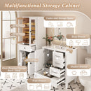 Bathroom Vanity & Tall Storage Cabinet Set With Doors, Adjustable Shelves, Soft Close Hinges, Sink by HouseOfZazla