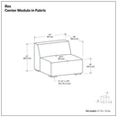 Rex - Center Sofa Module by HouseOfZazla