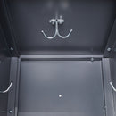 9 Door Lockers With Lock For Storage In Office, School, Gym, And Bedroom - Gray