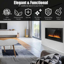 40-Inch Electric Fireplace Recessed with Thermostat by LJGDeals
