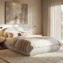Archie Puffy Grounded - Upholstered Platform Bed by HouseOfZazla