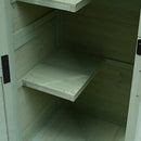 Outdoor Wooden Storage Shed with Lockable Door