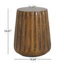MGO Outdoor Indoor Side Table - Tree Stump Style by HouseOfZazla