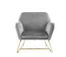 Keira - Accent Chair With Metal Base by HouseOfZazla