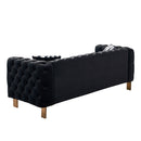 Chesterfield - Modern Tufted Living Room Sofa, 84.25''W Couch by Unique Piece Furniture