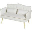 CREAM WHITE 2 SEATER SOFA