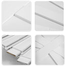 32" x 80" Star Style Wood Primed Standard Barn Door Slab, DIY Unfinished Solid Wood Paneled Door, Interior Single Door Slab