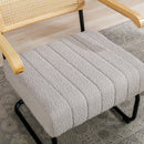 Accent Chair - Modern Industrial Slant Armchair with Metal Frame - Premium High Density Soft Single chair for Living Room Bedroom