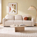 78 in. Modern 3 Seater Boucle Sofa Upholstered Couch with 3 Pillows by HouseOfZazla