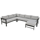 U_Style U-Shaped Outdoor Sectional Sofa Set