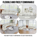 Modular Sectional Sofa With 2 Pillows, Symmetrical Design by HouseOfZazla