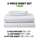 Sheet Set Luxurious Supima, Wrinkle Resistant, Breathable, With 2 Ghostgrip Band