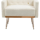 Accent Chair, leisure single sofa with Rose Golden feet