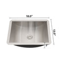 Undermount Bathroom Sink With Pop Up Drain, Brushed Nickel by HouseOfZazla