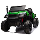 24V 2-Seater UTV-XXL Ride On Truck with Dump Bed for kid,Ride On 4WD UTV with 6 Wheels,Foam Tires, Suitable for Off-Roading,remote control,Three-Point Safety Harness