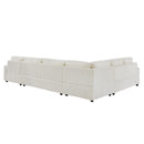 Oversized Sectional Sofa U - Shaped Sofa Couch Modern Sofa Upholstered In Soft With A Chaise Lounge For Living Room by HouseOfZazla