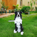 Outdoor Garden Border Collie Dog Statue Greeter