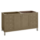 James Martin Chicago 60" Double Bathroom Vanity, Walnut Whisper