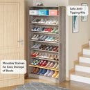 9 Tier Freestanding Shoe Cabinet, With Open Design by HouseOfZazla