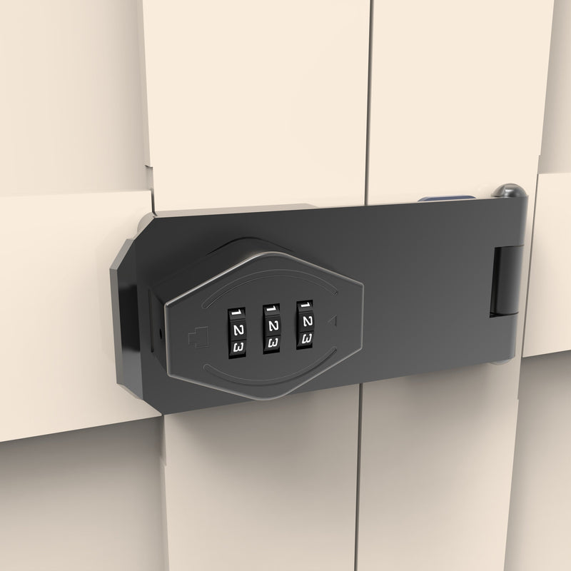 71'' 2 Shapely Door Cabinet With Lock, Metal Storage Cabinet with Doors and Adjustable Shelves, for Kitchen, Bedroom, Living Room(Beige)