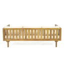 Claremont 3 Seater Daybed Teak Acacia Wood Water Resistant Cushions by HouseOfZazla