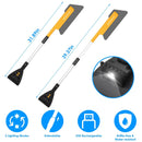 3 In 1 Car Snow Removal Shovel with Lights Car Snow Removal Tool Telescopic Windshield Ice Scraper Snow Brush Shovel