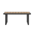 4-Pieces Outdoor Metal Patio Furniture Set with Cushions