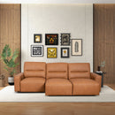 Grant - Triple Power Convertible Sofa - Cognac by HouseOfZazla
