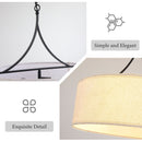 3 Light Drum Pendant Light by HouseOfZazla