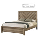Modern Chevron Patterned Headboard Bed by Unique Piece Furniture