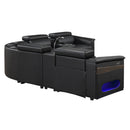 Nova - Sectional With Bluetooth Speaker, LED And Lifting Wine Cabinet by HouseOfZazla