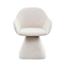 180° Rotating Accent Chair For Living Room - Beige