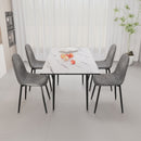 Modern Extendable Dining Table And Chair Set For 2 - 6 People by HouseOfZazla