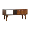 Prism Sliding Media Unit - Chestnut by Unique Piece Furniture