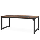 Rectangular Kitchen & Dining Room Table - Brown / Black by HouseOfZazla