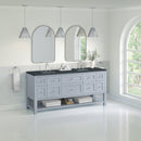 James Martin Breckenridge 72" Double Bathroom Vanity, Serenity Blue
