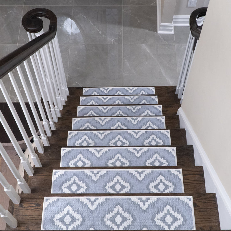 New Age Tetra Multi Color Design 9" X 28" Stair Treads
