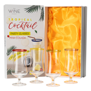 Set Of 4 Pina Colada Hurricane Glasses 14OZ By Cocktail Glasses Set Pina Colada Glas by The Wine Savant