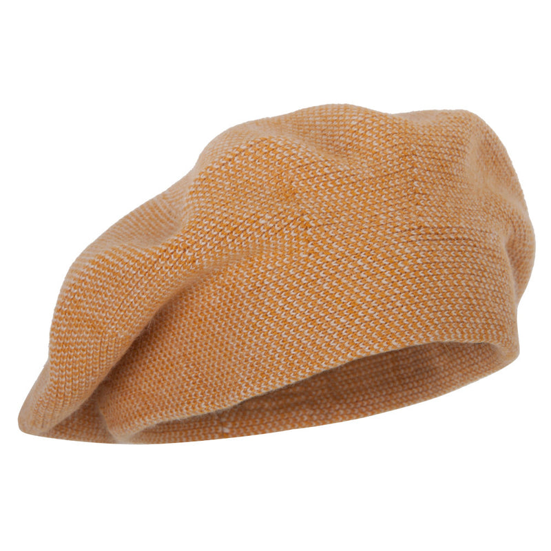 Ladies Acrylic Angora Wide Brim Edge Beret Hat